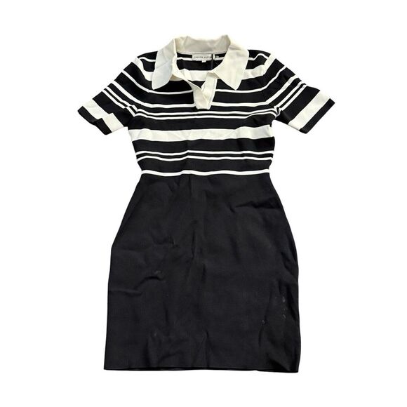 English Factory Women's Striped Polo Knit Dress Color‎ block Size Small Sweater - Picture 1 of 9